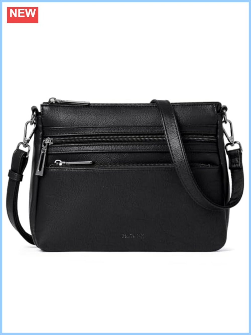Vegan Leather Crossbody Bag Adjustable Strap Shoulder Purse Women